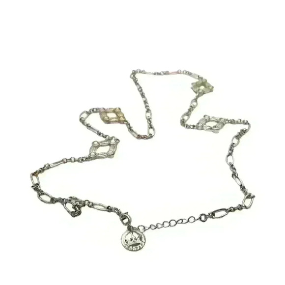 Trafari Crown Necklace With Crystals-Signed - Picture 1 of 5